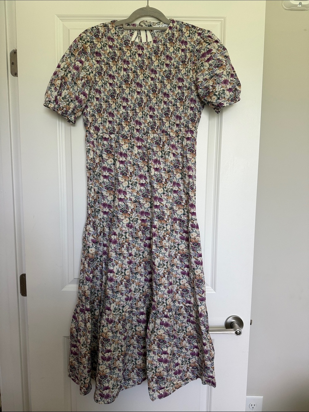 Petal & Pup Floral Maxi Dress in Purple, Cream, Green